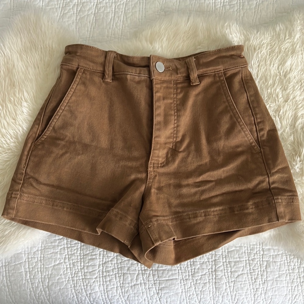 Everlane high rise cotton twill short
